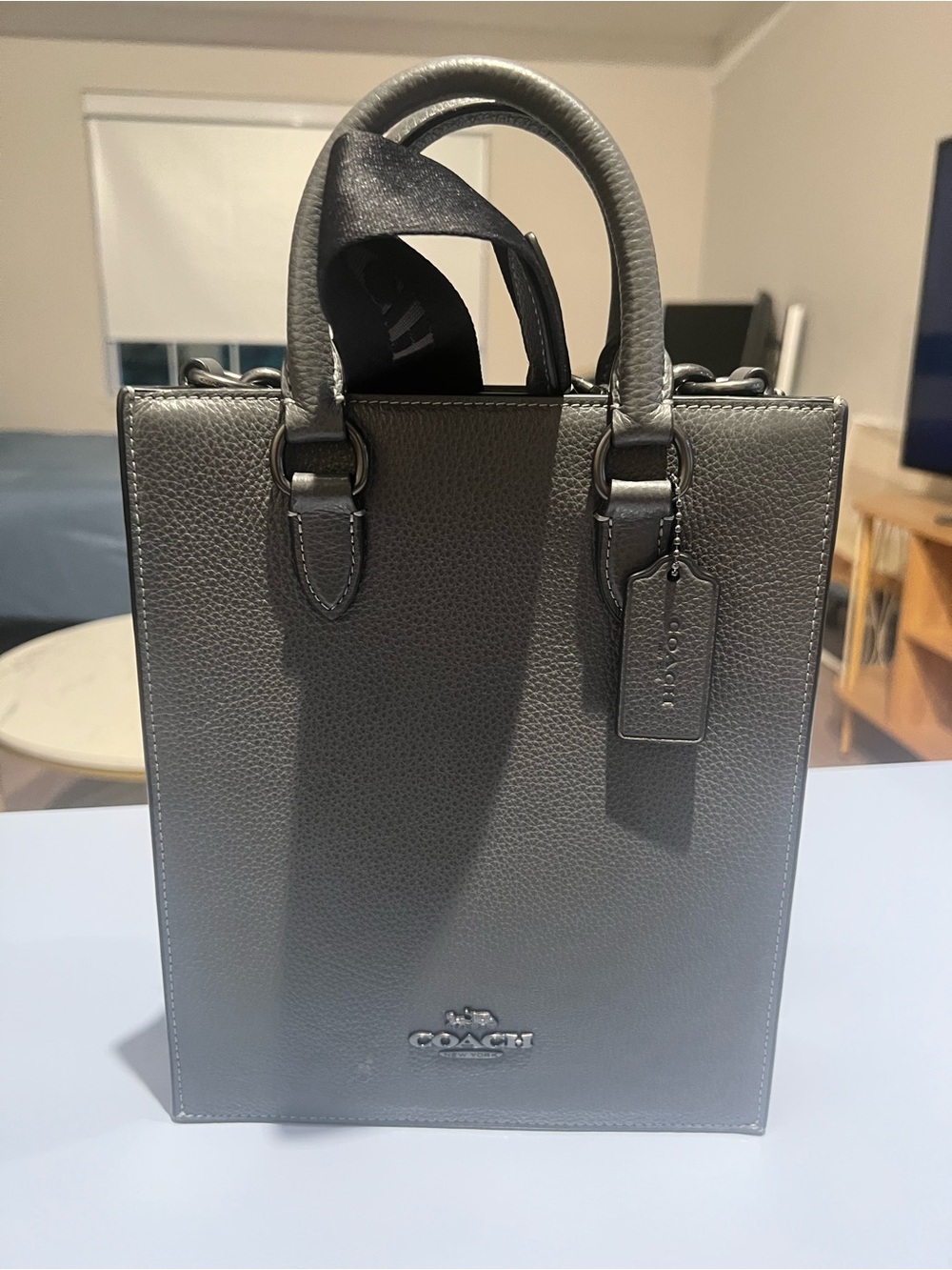 Authentic Coach Dylan pebbled leather Tote Bag.